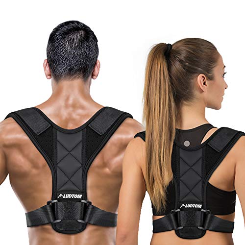 LUDTOM Posture Corrector For Men and Women, Upper Back Posture Brace for Clavicle
