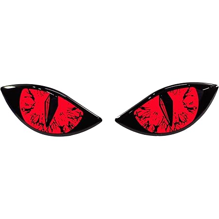 Teufelshörner Autoaufkleber | 3D Dachdeko | Rote Hörner Für Auto