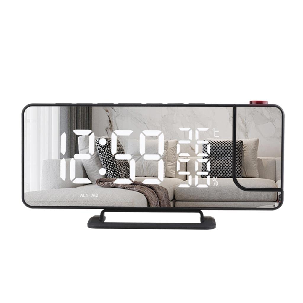 Reloj despertador digital LED con proyección y radio FM ideal para el dormitorio moderno
