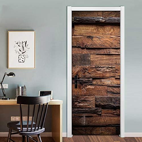 Miniatura 2 de Adhesivo 3D para puerta, diseño de puerta blanca, decoración del hogar, impermeable, mural decorativo, 30.3 x 78.7 pulgadas, para dormitorio,