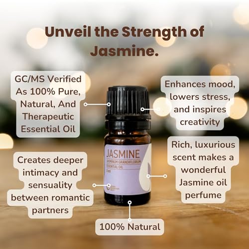 Aceite esencial natural de jazmín 5 ml miniatura 3