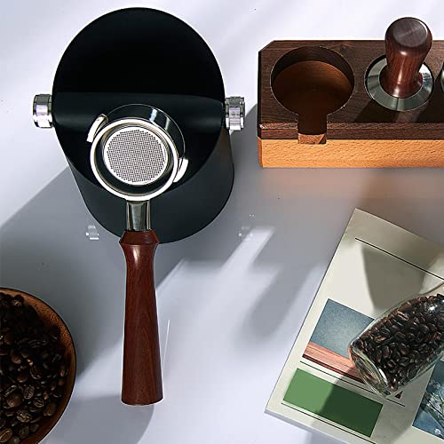 Caja de golpes de café espresso accesorio de acero inoxidable negro 6