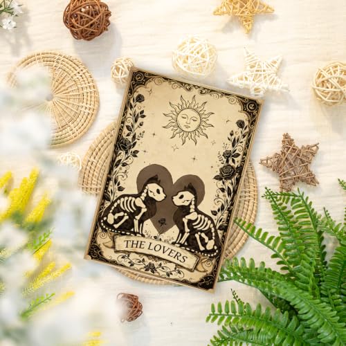 GVMGVM Romantic Tarot Cat Halloween Card for Him Her - image 5