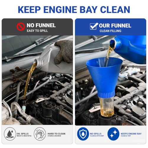 Image of Engine Oil Funnel Compatible with More Chrysler Dodge Jeep Vehicle