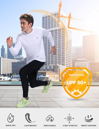 Men's UPF 50+ Sun Protection Shirts UV SPF Long Sleeve Rash Guard Fishing Swim Shirt Quick Dry4