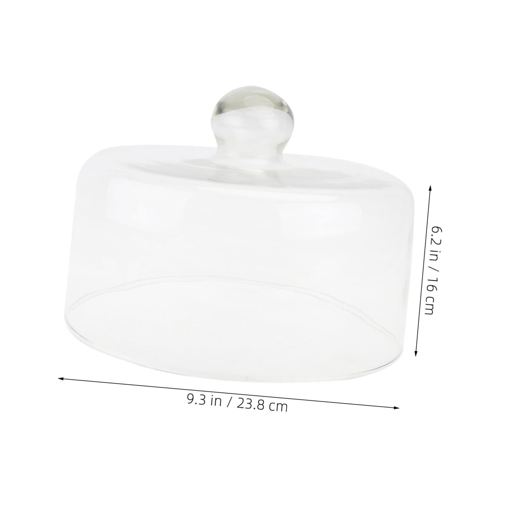 Cloche à Gâteau en Verre Transparent, Facile à Nettoyer et Réutilisable, Fêtes et Dîners, Couverture Pratique pour Dessert et Pâtisserie