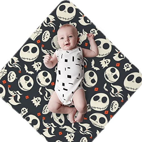 Image of Cute Skull Swaddle Blankets boy Newborn Receiving Blankets Girl Baby Swaddle Blankets Large Swaddle Blankets Swaddling Wrap Silky Soft
