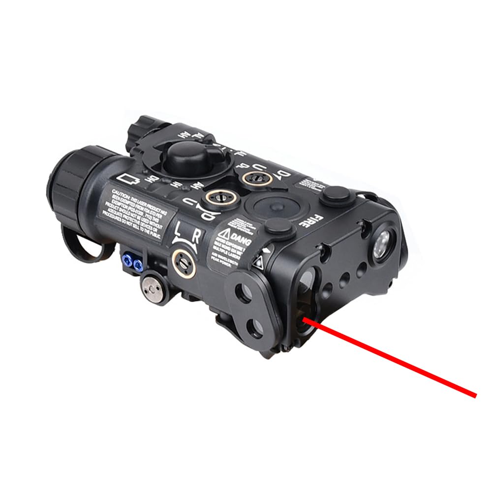Metal L3-NL Box Aiming Laser Sights(with Red Laser+IR Laser+White Light), and Modular Wire Control Remote Pressure Switch Combo,Black
