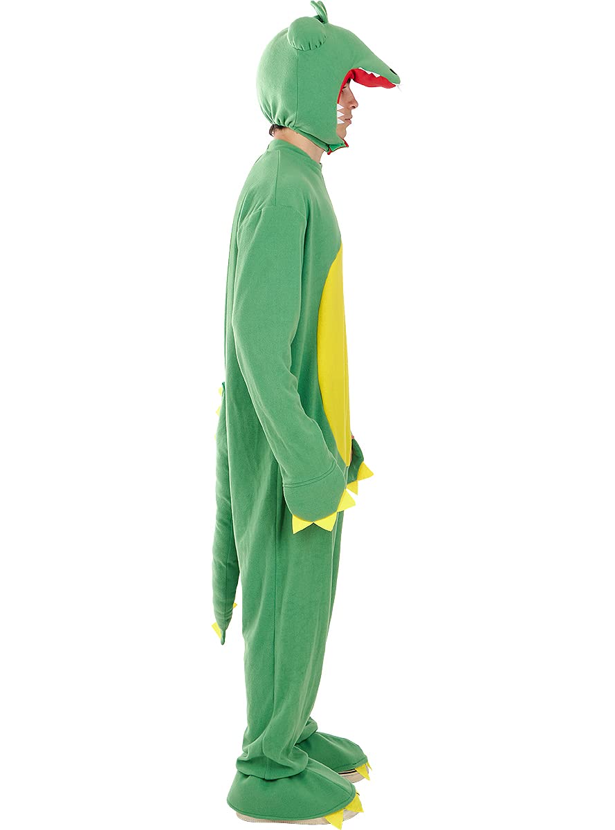 Disfraz Halloween Mujer Disfraz De Cocodrilo Verde Y Amarillo Para