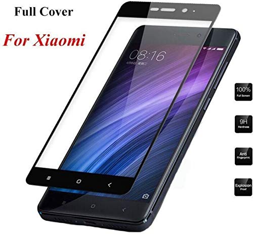 Image of Gorilion | For Redmi 3s Prime | Tempered Glass protector Full Glue Edge to Edge Fit 9H Hardness Anti-Scratch Crystal Clarity Screen Guard for Redmi 3s Prime - Black