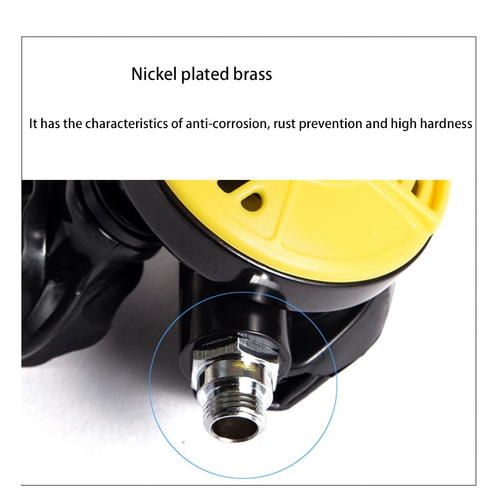 Immersioni subacquee 2 ° piano Regolatore Professionale Sub-Immersioni subacquee Octopus Regolatore Equipaggiamento Accessorio-Giallo