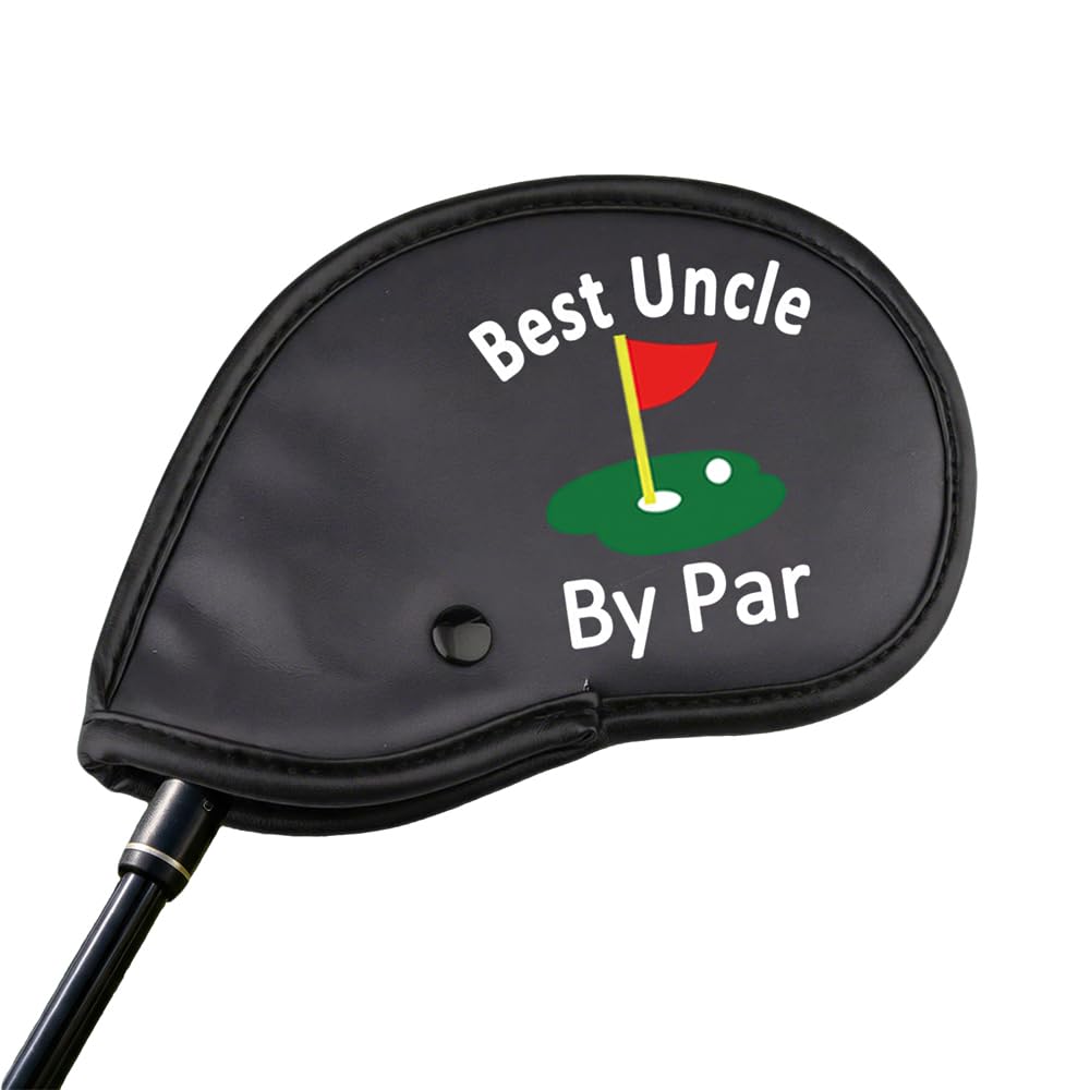 Golf Gift Best Uncle By Par Golf Headcover Funny Golf Club Covers Birthday Gift for Uncle (Best Uncle By Par)