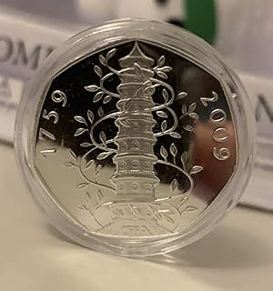 Kew Gardens 50 Pence Proof Quality Brilliant Uncirculated Copy Coin In Capsule Rare Token Gift