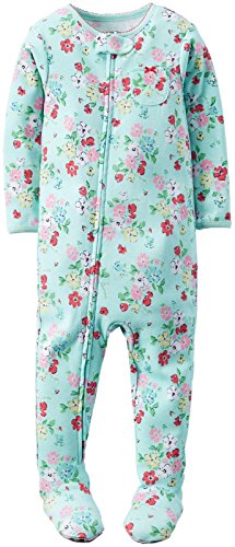 Image of Carter's Girls' Toddler 1-piece Snug Fit Cotton Pajamas