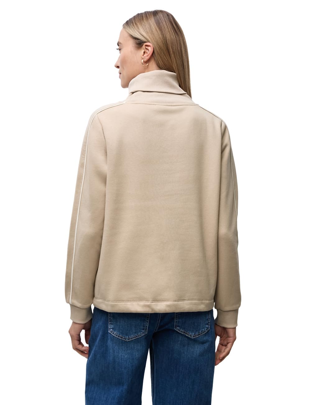 Street One Damen Sweatshirt mit Stehkragen