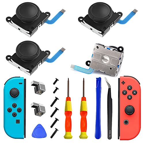 VGBUS Repair Joystick Replacement Tool Kit for Switch Lite and Nintendo Joycon Controllers (4PACK)