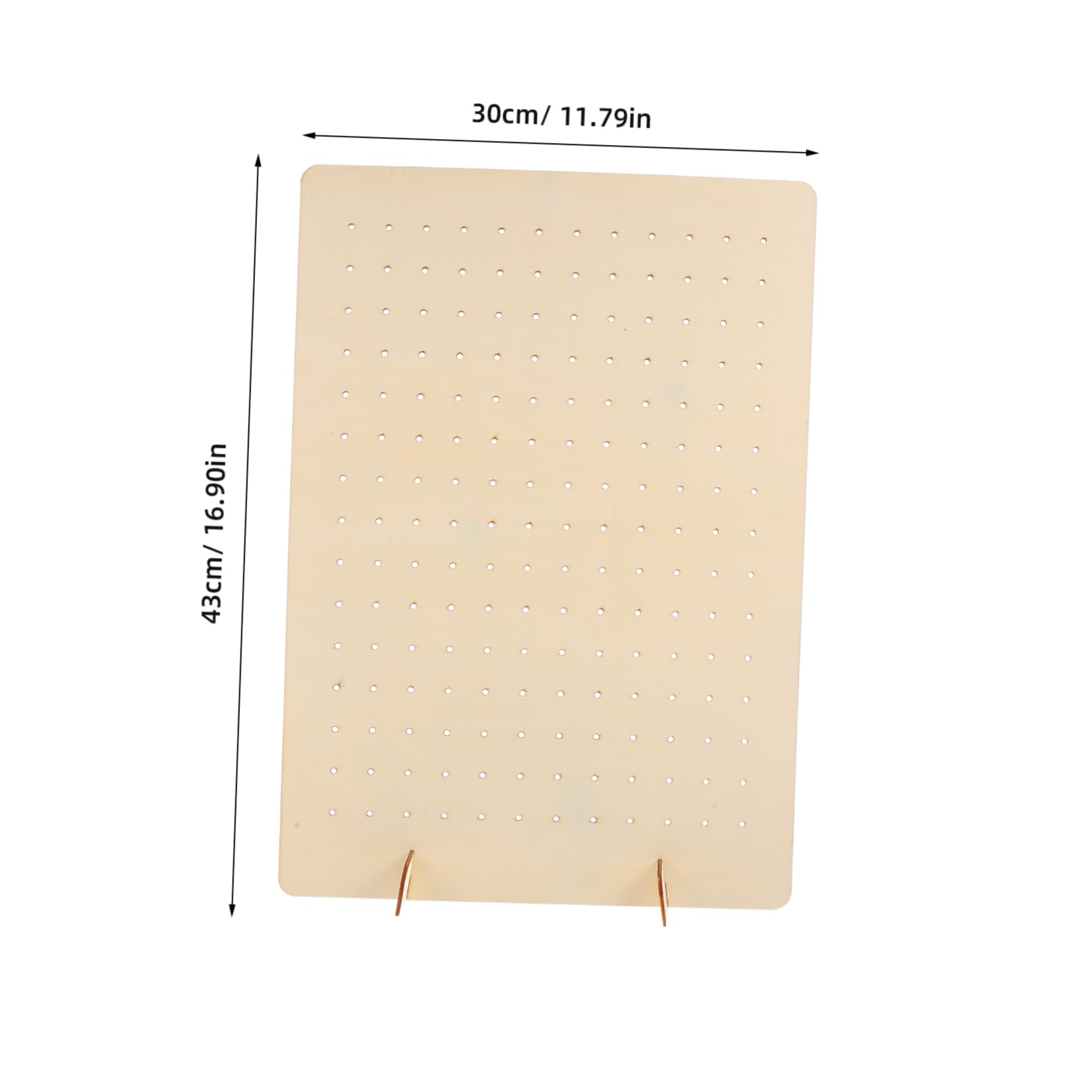 STOBAZA Display Stand Pegboard Necklace Jewelry Display Risers Store Hook Display Peg Board Holders Craft Fair Display Hanging Display Peg Board Stand Display Hooks Wooden Beige