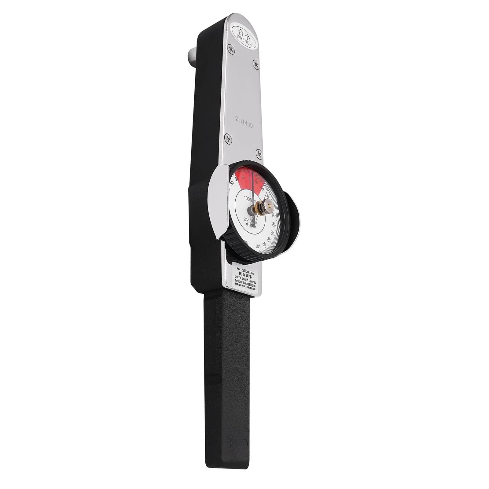 Tsophreniq 100N Resistant Dialled Indicators Torques Testing Wrench Clear Scale Marking Interchangeable Socket Adaptability Torques Wrench Accuracy