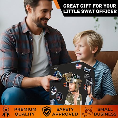 Police kids toy soldier Army SWAT Helmet Commander Set. megaphone led scope, dart toy gun & 4X Binoculars