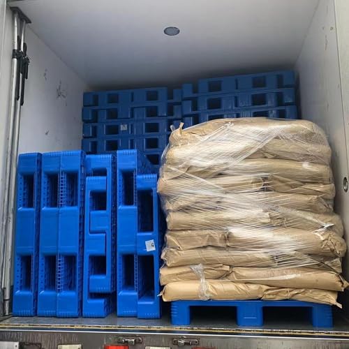 Palettes en plastique pour le stockage de sous-sol, palettes de sol légères, résistantes à l'humidité, résistantes à l'usure et antidérapantes, pour supermarché et utilisation en extérieur