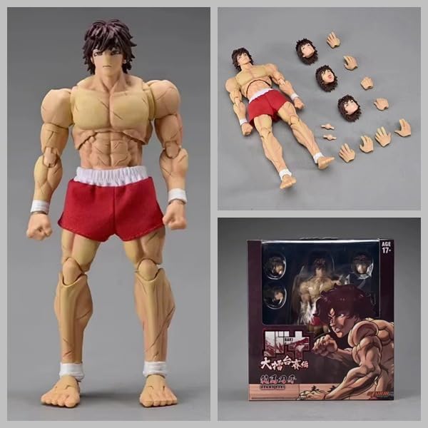 LPTA Hanma Baki Action Figure,PVC Desktop