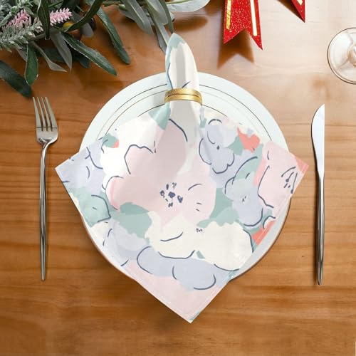 Set de 6 Servilletas de Tela Decorativas Wildflowers 20x20in miniatura 3