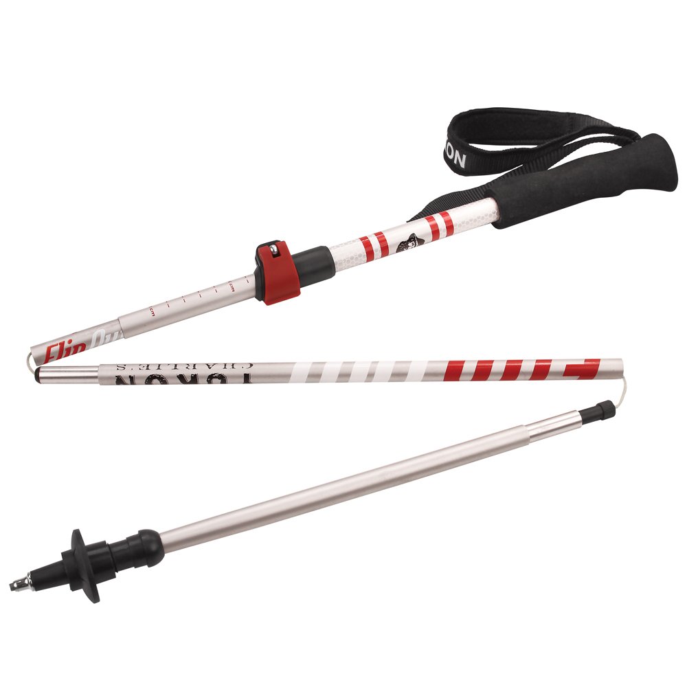 Yukon Flipout Trekking Poles - Aluminum - Red/Silver, 83-0108