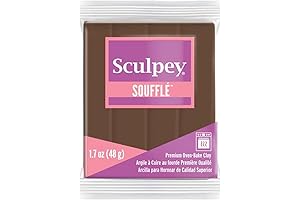 Sculpey Soufflé™ Polymer Oven-Bake Clay in Cowboy Brown Color