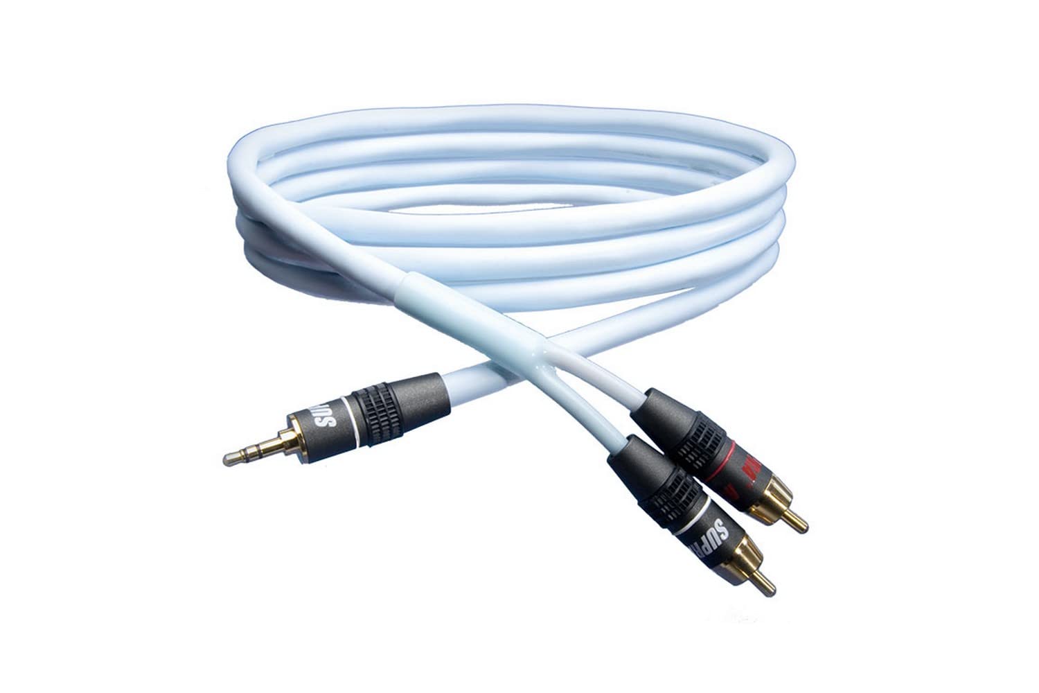 Supra Cables Biline MP Analoge Verbindungskabel 3,5mm Klinke zu RCA 4 m