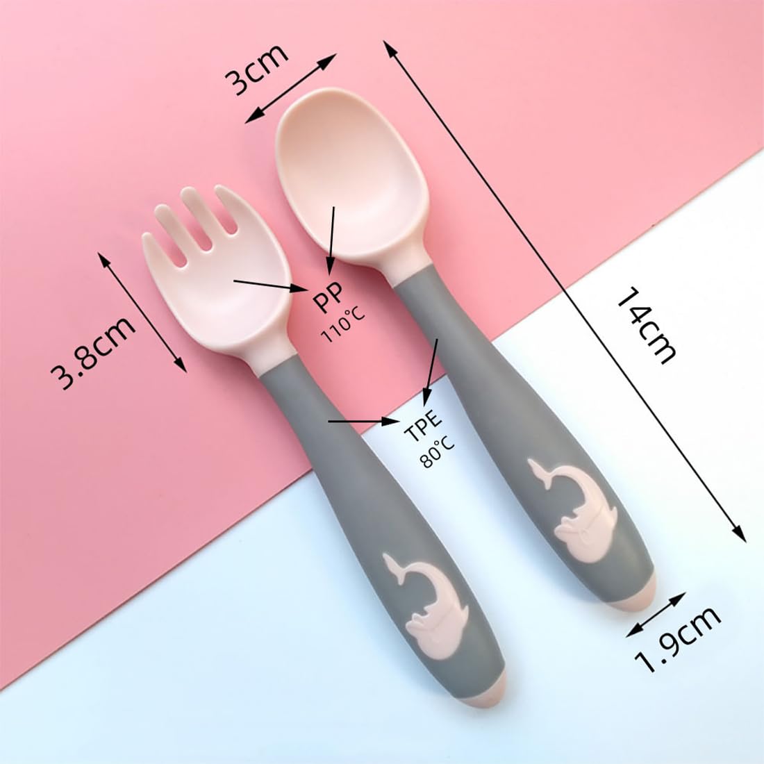 Posate Pieghevoli Per Bambini - 4 Pezzi, Senza BPA, Silicone - Foto 9