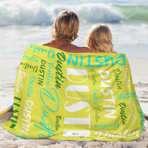 Personalized Blankets for Kids with Names Customized Blankets with Name for Adult Custom Blanket Gift for Birthday Christmas Valentines Day Gift