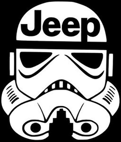 Stormtrooper = Starwars Jeep Decal Vinyl Sticker|Cars Trucks Walls Laptop|WHITE|5.5 In|KCD460