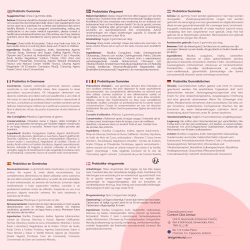 Probiotica gummies - 2 miljard CFU per portie - 90 gummies voor 6 weken voorraad - Met bacillus coagulans en inuline - Gelatinevrij - Natuurlijke vanille- en aardbeiensmaak - van WeightWorld - Afbeelding 5
