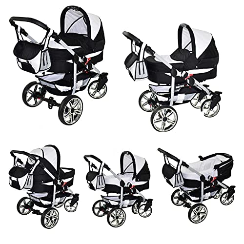 Kinderwagen 3 in 1 alles in einem Isofix Kombi Komplettset mit Autositz Matrix II by ChillyKids Rock 2in1 ohne Autositz