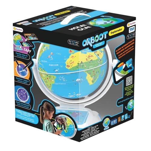 PlayShifu Orboot Earth Explorer - Globo Terráqueo Interactivo Educativo con Realidad Aumentada y Luces | Modo Constelación y App Interactiva STEM | Juguete de Aprendizaje para Niños y Niñas