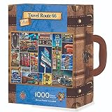 MasterPieces Suitcases 1000 Puzzles Collection - Route 66 1000 Piece Jigsaw Puzzle