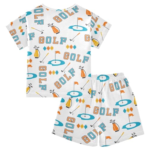VIGTRO Pajamas Set Short Sleeve Summer Sleepwear Short Sets, Soft 2 Piece Short Pjs Set Size 5Y-14Y2