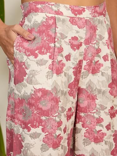 Image of WineRed Woman Geometric Print Waistcoat & Pant Co-ord Set