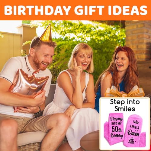 50TH Birthday Gifts for Women - Her 50 Year Old Birthday Socks, Female Turning 50 Bday Gift3
