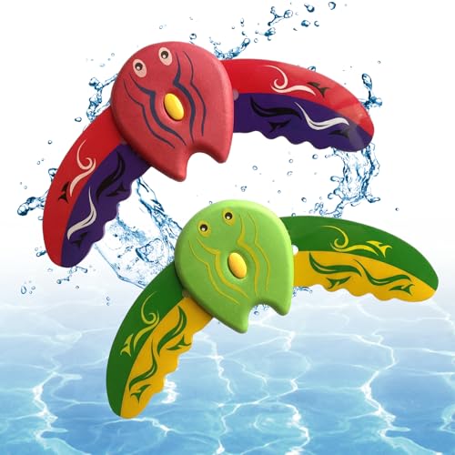 MinXin 2 Pièce Jouet Poisson Diable, Glider sous-Marin, Jouets Jeux Accessoire pour Poissons Piscine, Cadeau de Fête de Piscine D'été