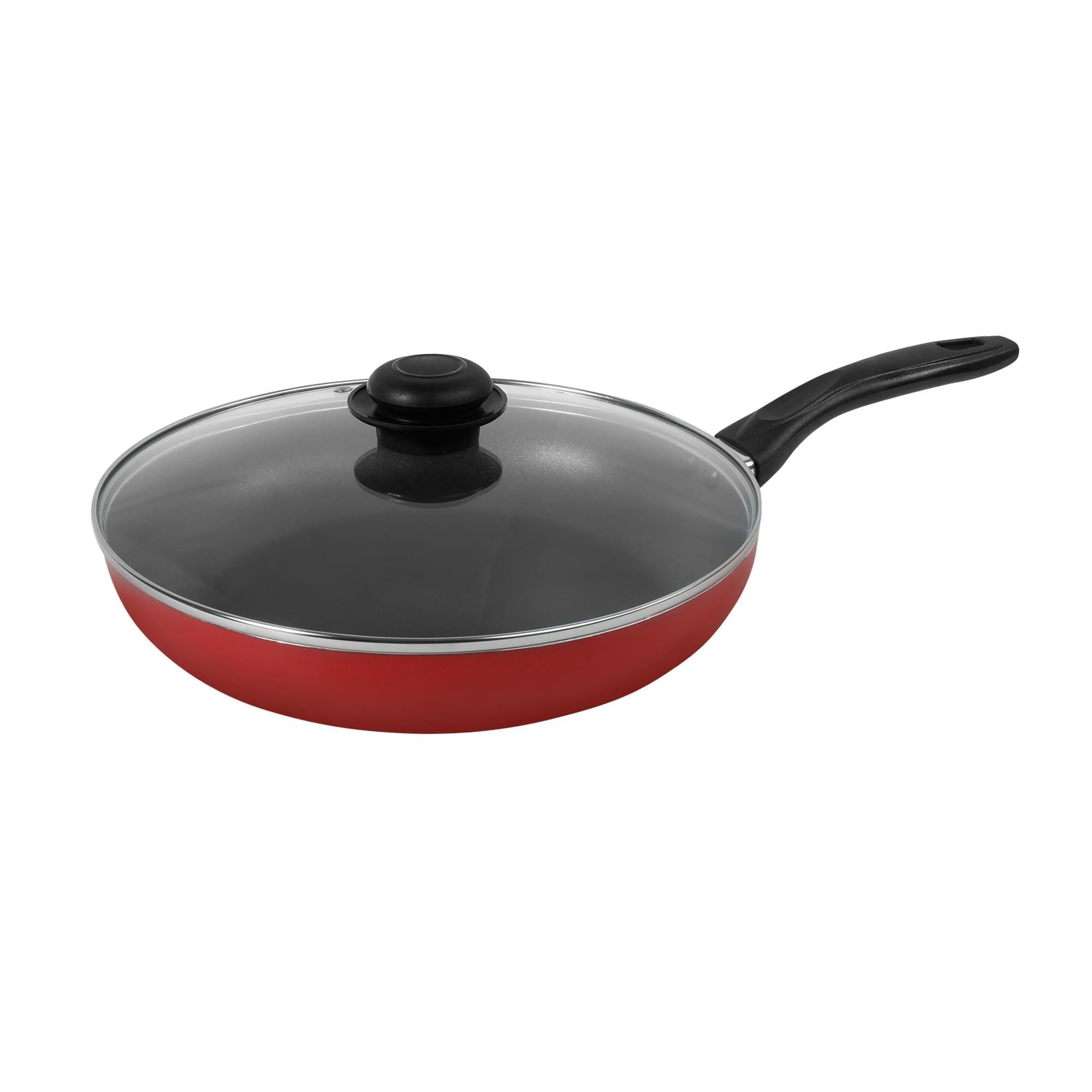 HOMEWAY - 28cm FRY PAN/FRYING PAN WITH LID - HW-1102-FP28