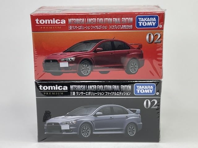 ☆02 三菱 ランサーエボリューション ファイナルエディション 発売記念仕様☆ Amazon.co.jp: タカラトミー トミカプレミアム 02 三菱 ランサー