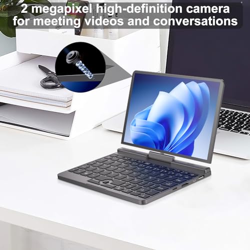 Image of Mini Laptop PC All Metal 8-Inch Touchscreen Gaming Notebook Computer 12th Gen CPU Alder Lake-N N100 Windows 11 12G RAM /1TB SSD with Webcam