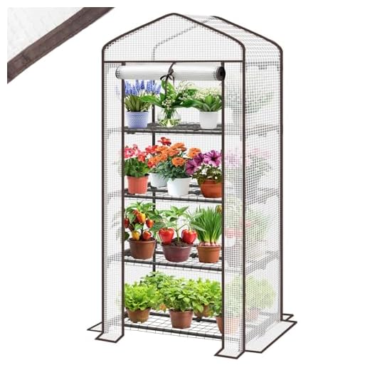 Siebwin 10 Stück 12 Löcher Samen Starter Tabletts Seedling Tablett Feuchtigkeit einstellbare Pflanze Starter Kit mit Kuppel und Basis Gewächshaus wachsen Tabletts für Die Garten Schwarz 16 Sekey Mini Tomatengewächshaus mit 4 Regalböden, Folie Gewächshaus Klein Tomatenhaus Balkon Garten, Kleines Foliengewächshaus Stabil 160*70*50 cm, Weiß