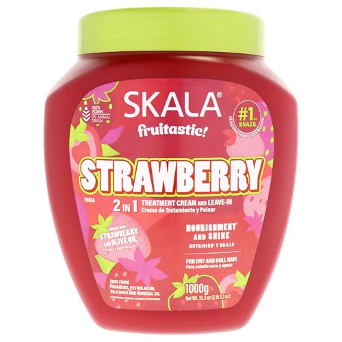 SKALA Fruitastic Strawberry 2-in-1 Treatment Cream for Frizzy Hair 35.3 Oz image 3