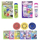 Dinosaur Projector Flashlight, Dinosaur Torch and Projector, 1 Set Dinosaur Projector Toy with 3 Discs & 24 Patterns, Portable Dinosaur Projector Flashlight (G)