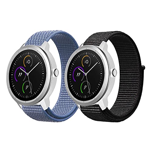 Niboow 20mm Strap for Garmin Vivoactive 6/Vivoactive 5/Vivoactive 3 music/Forerunner 165 Music