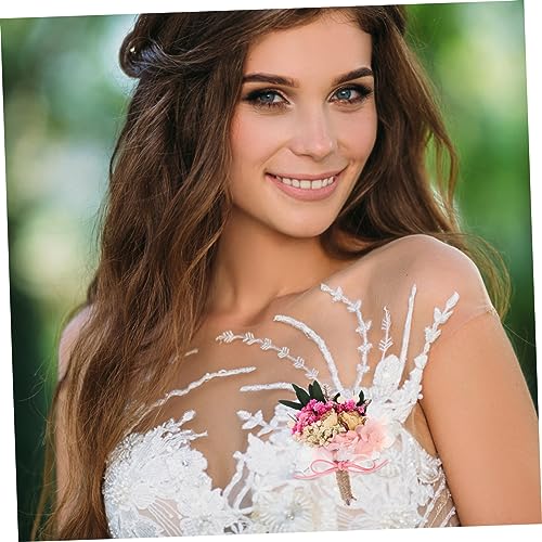 Corsage Simulado de Hortensia Mini para Bodas miniatura 2