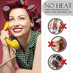 Hair Curlers Rollers, 12Pcs Hair Rollers Hair Curlers Self Grip Holding Rollers with 12 Pcs Hair Clips for Long Medium Short Thick Fine Thin Hair Bangs Volume - Image 4