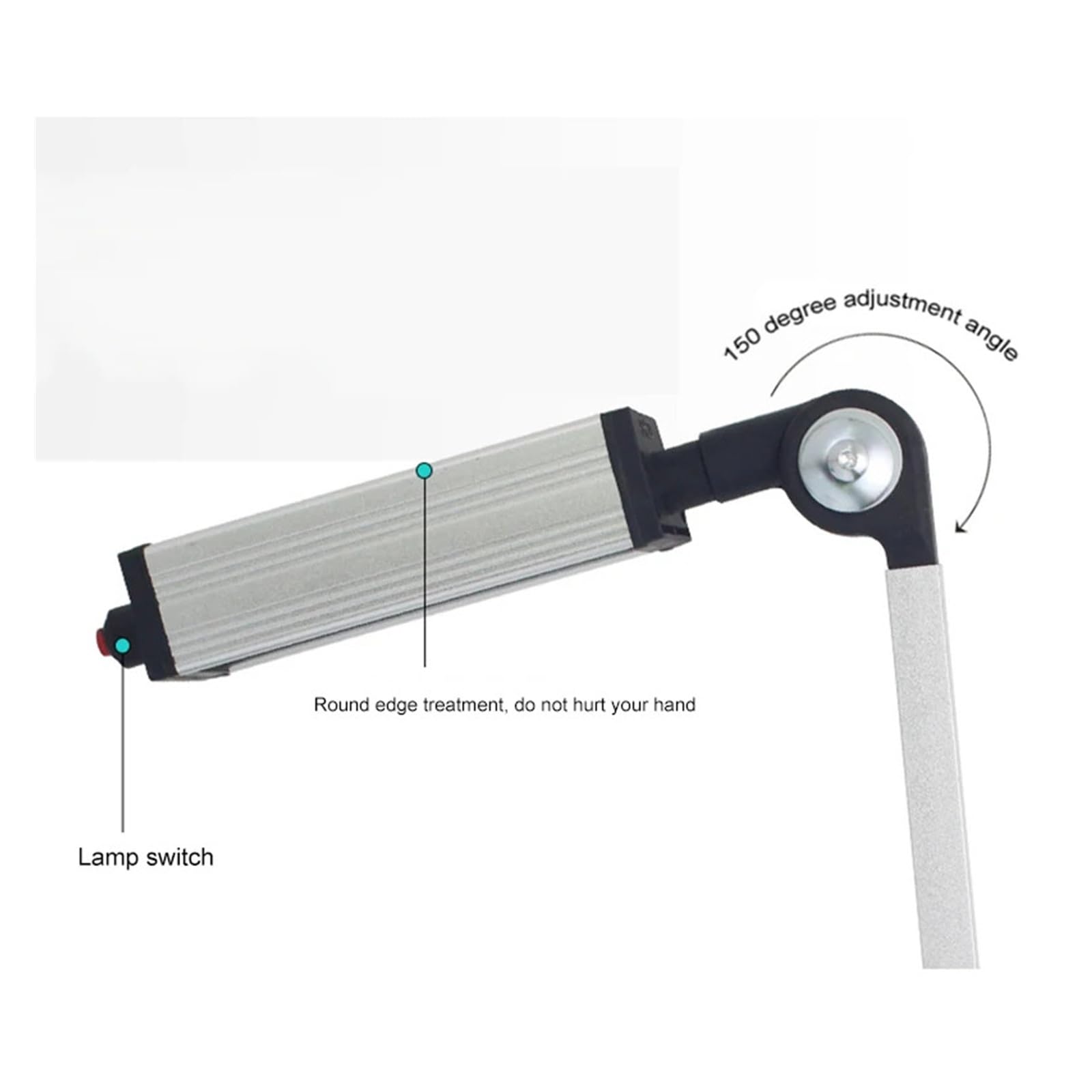Lampada da lavoro a LED for macchine utensili 24V 36V 220V Braccio lungo CNC Tornio Punzonatrice Fresatura Luce pieghevole Impermeabile per macchine utensili da tornio(40W,220V)